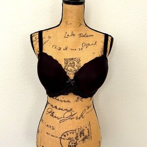 Dream Angels Lined Demi Padded 36 DD Victorias Secret convertible bra with lace.